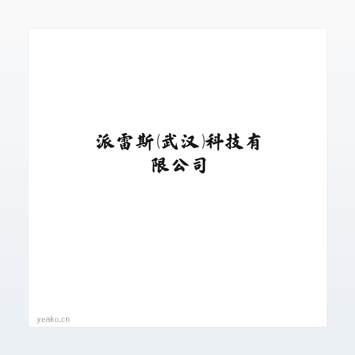 派雷斯（武汉）科技有限公司 方图